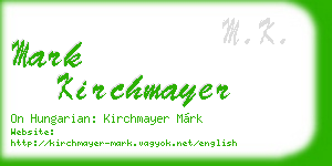 mark kirchmayer business card